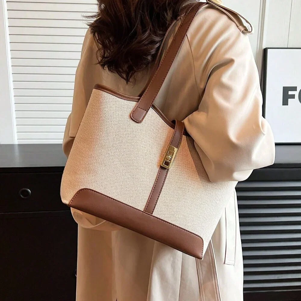 Multicolor Casual Women's Business Foldable Dual Strap Tote Bag